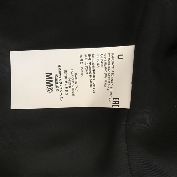 Mm6 Maison Margiela, Checked Jersey Jacket- US 2 - Picture 6 of 6
